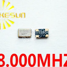 8M 8MHZ 8,000 MHZ 5*3,2mm 5032 4Pin SMD кстальный кварцевый генератор x 50 шт