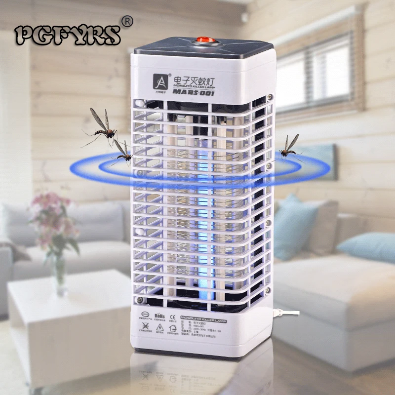 

NEW Upgraded Electronics Mosquito Killer Trap Moth Fly Wasp Led Night Lamp Bug Insect Light Black Killing Pest Zapper CNPlug