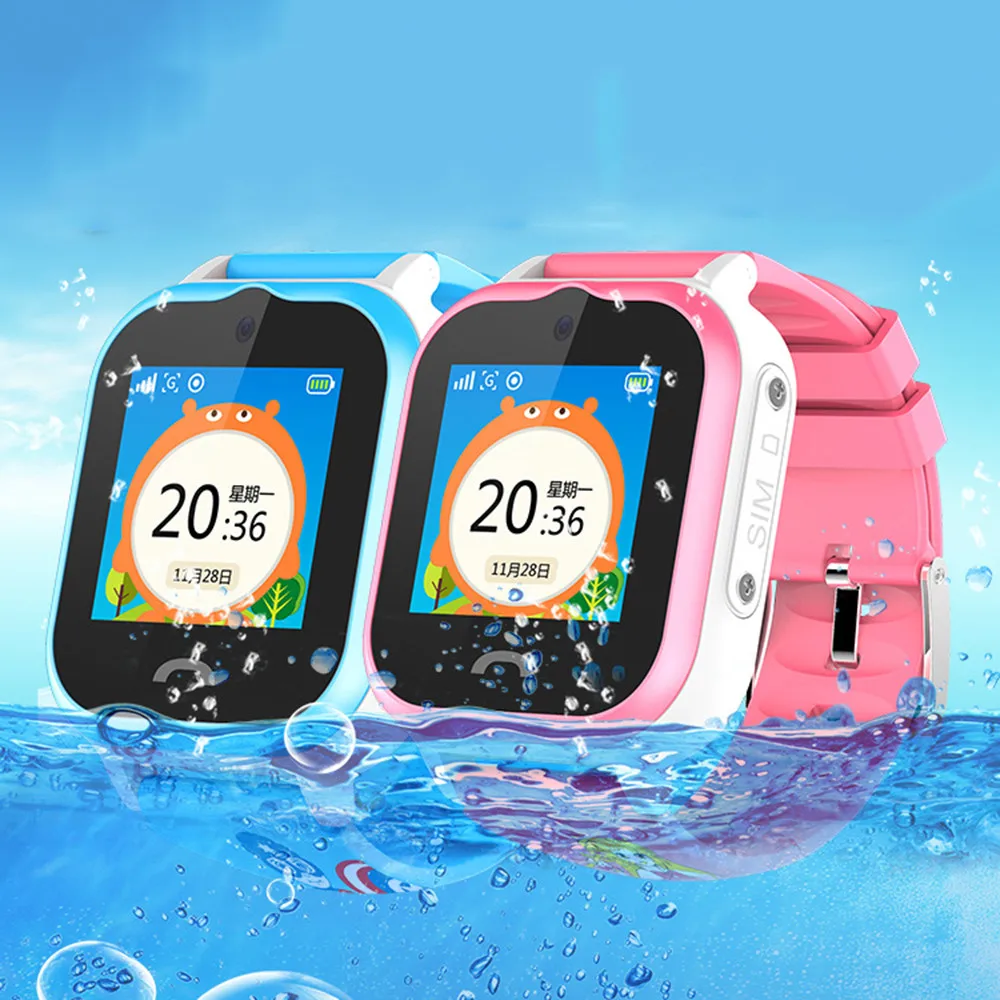 

Kids GPS Smart Watch Swim Waterproof SOS Call Location Device Tracker Baby Safe Anti-Lost Smartwatch