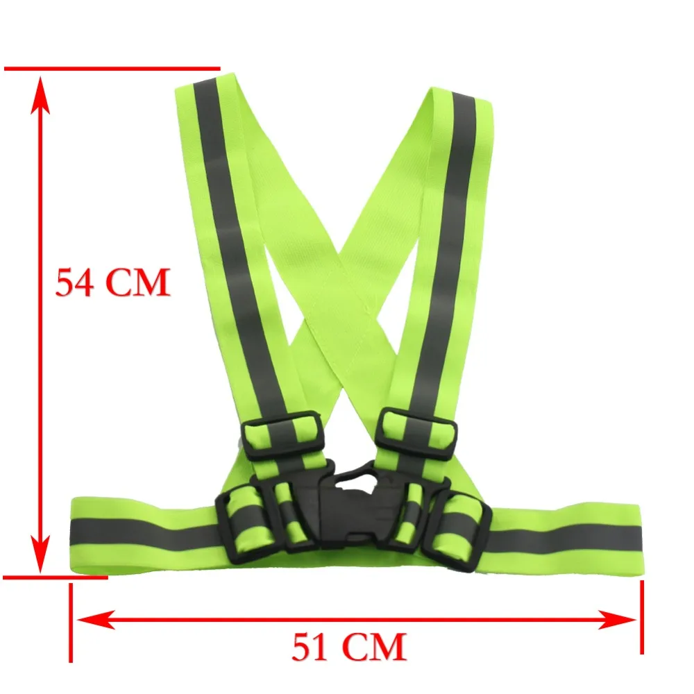 Светоотражающий ремень Encell, одежда для безопасности, высокая видимость для езды на велосипеде, Предупреждение ющий светильник, рубашка, автомобильный стильный жилет