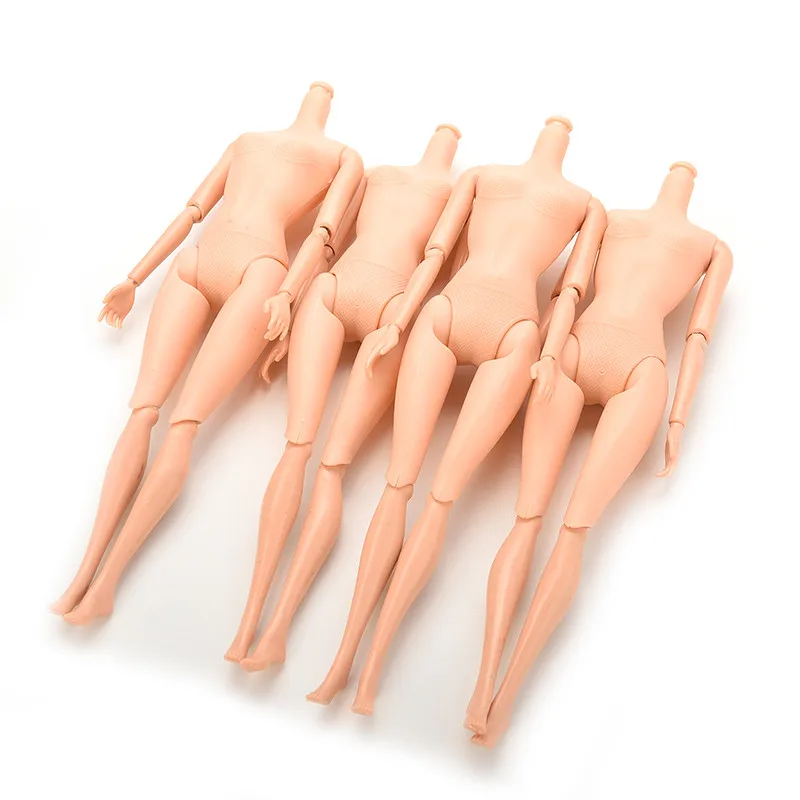 New Movable Joints Female Doll Body 1/6 Naked Nude Body Dolls Plastic Princess Doll Gifts Fashion Toy For Girls