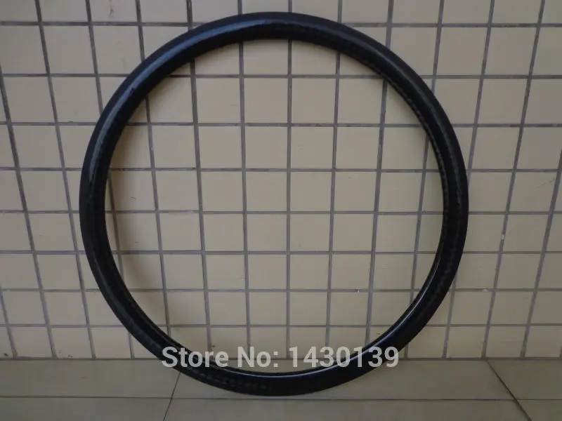 New 700C 38mm Road bike 3K carbon fibre bicycle clincher rim alloy brake surface