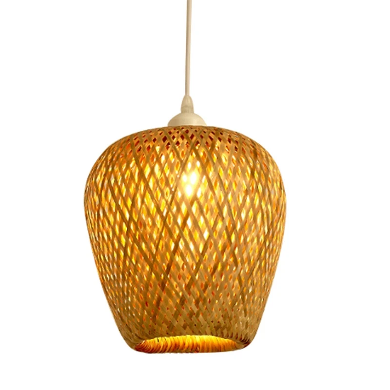 

Modern Bamboo Work Hand Knitted Bamboo Weaving Chandelier Restaurant Handmade Bamboo Lantern Chandelier Hotel Inn Restaurant D