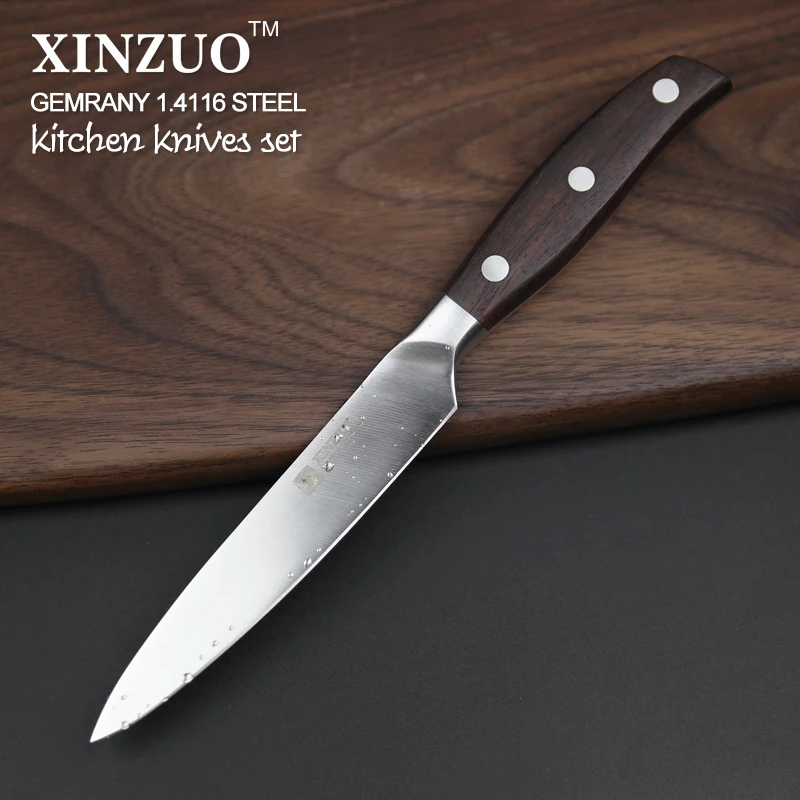  XINZUO Kitchen Tools 6 PCS Kitchen Knife Set Utility Cleaver Chef Bread Knife Kitchen Stainless Ste - 32723482938