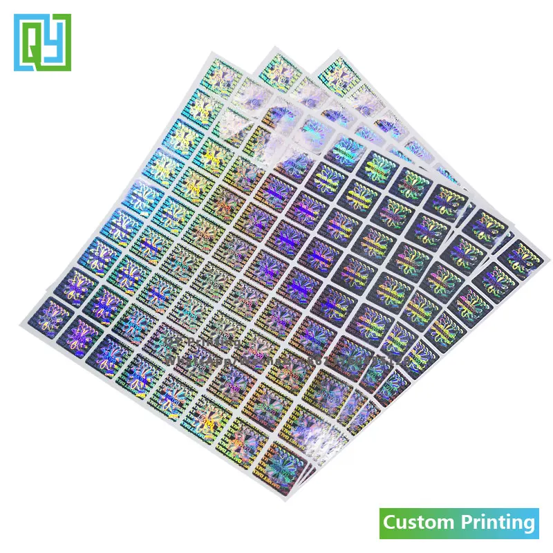 Рисунок 6 - серебристые 3d-наклейки-голограммы