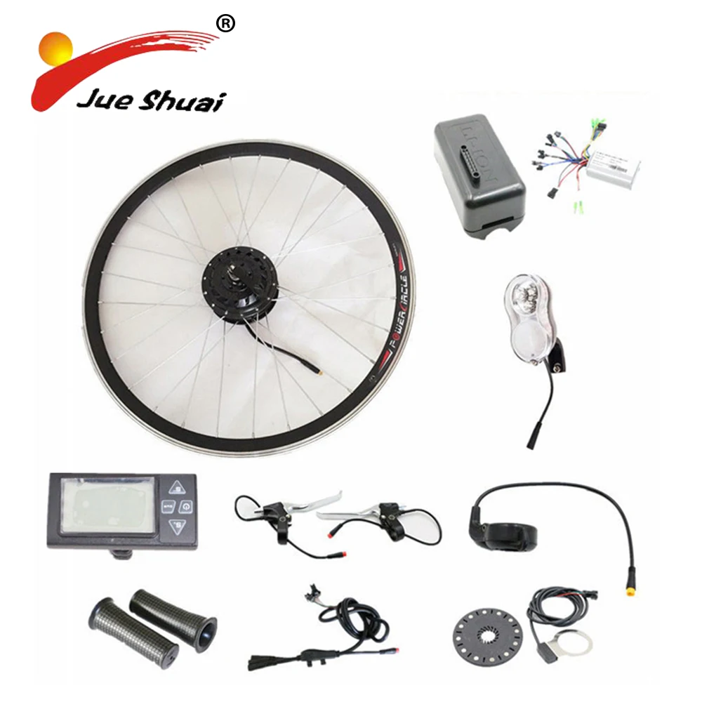 

500W/350W/250W Motor LCD Displayer 48V Electric Bike Conversion Kit without Battery Ebicycle Kit 36V Optional