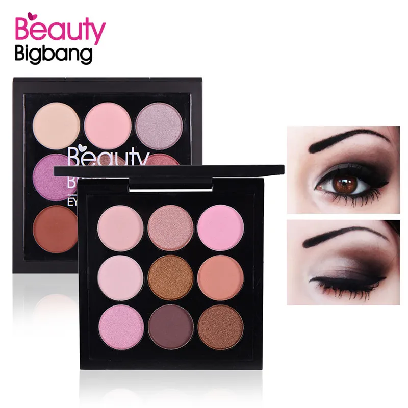 BeautyBigBang 9 Цвета Shimmer Тени для век земли тон палитра палитры теней Макияж Smoky Eye Shadow