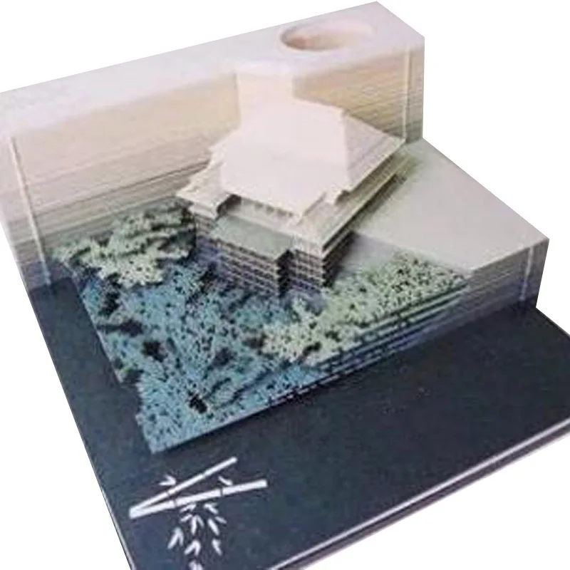 Креативная модель здания 3D Липкие заметки любовные открытки магнит на холодильник подарок на праздник