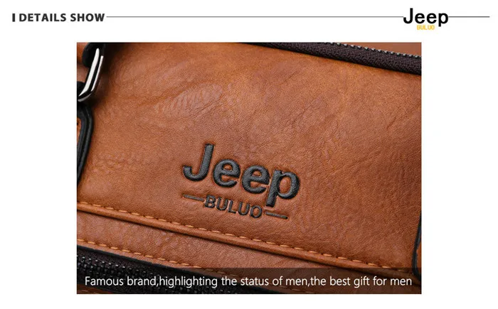 Мужской деловой брендовый портфель jeep buluo, оранжевый портфель для ноутбука 14", сумка для путешествий, брендовая сумка с ремнем через плечо, все сезоны