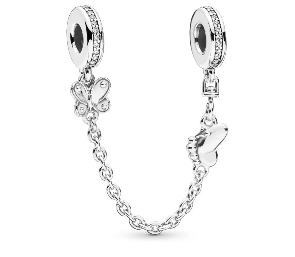 

925 Sterling Silver New 797865cz Adequate Security Decoration From The Diy Butterfly Chair Bracket Quality Jewels Shipp Free