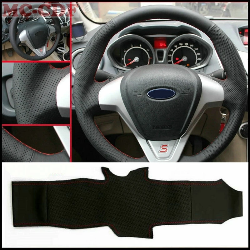Автомобильный Стайлинг искусственная кожа фотосессия для Ford Fiesta 2008 2013 Ecosport 2016