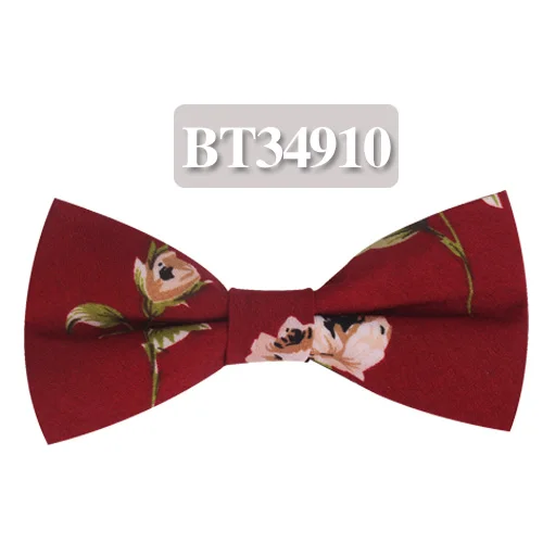 Модный мужской галстук-бабочка с классическим принтом, галстук-бабочка для мужчин, деловой Свадебный взрослый цветочный галстук-бабочка, костюм с бабочками, галстуки-бабочки - Цвет: BT34910