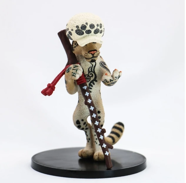 Аниме одна деталь Трафальгар Ло Комо Снежный Барс ПВХ Modelo Figura игрушки 12