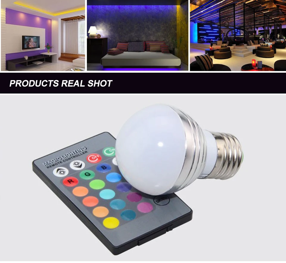 RGB Led Lamp Bulb  (10)