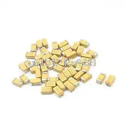 50 шт. 6032 чехол c 22 мкФ 25 В 6x3.2x2.6 мм SMD SMT тантала чип Конденсаторы