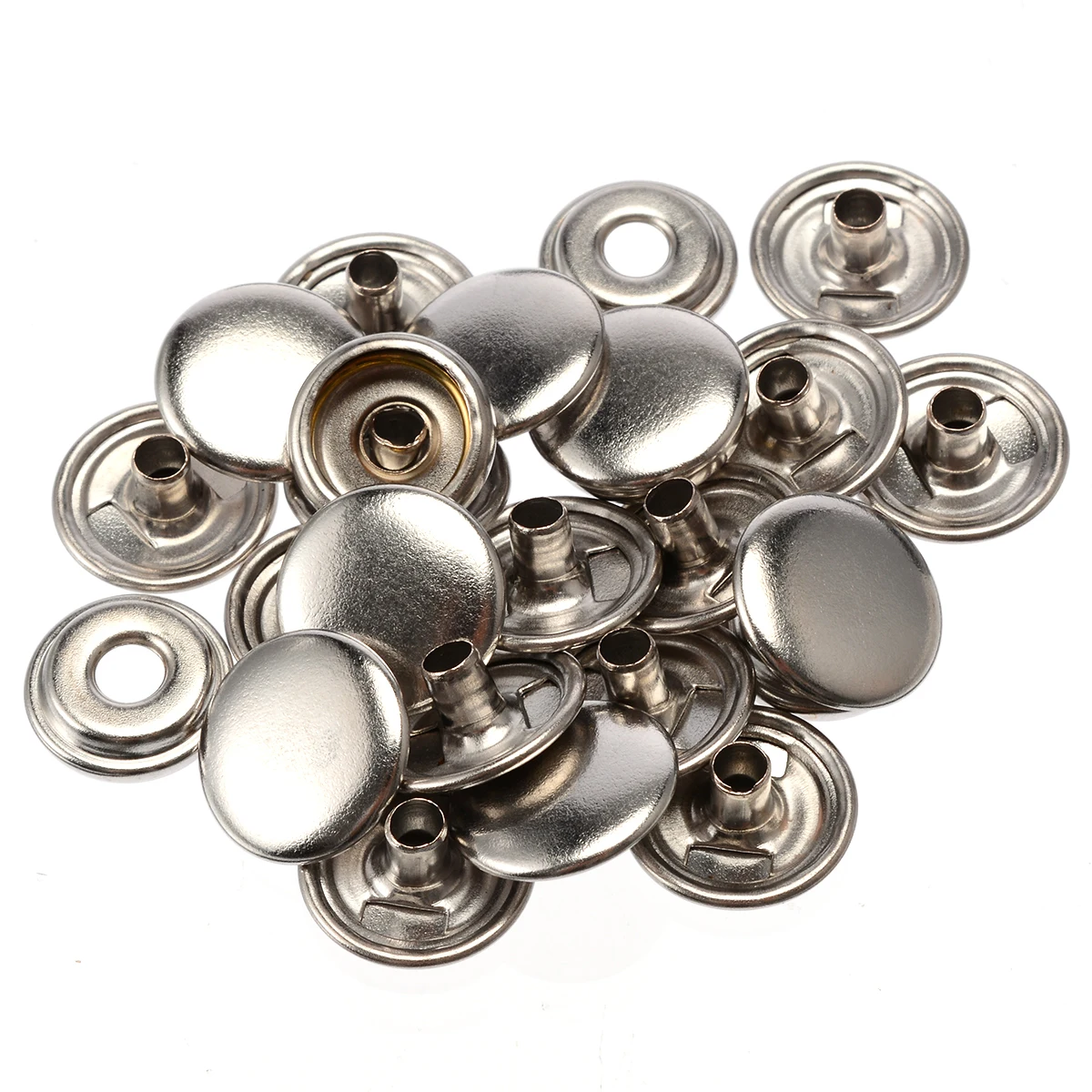 62pcs 5/8" Snap Fastener Screw Buttons with Buttons Sockets and Screw Studs Attaching Tool for Tent Boat Marine Canvas Cover