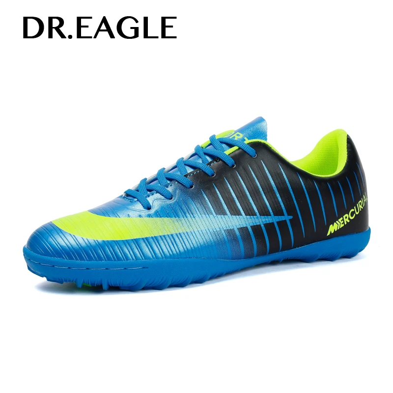 

DR.EAGLE Indoor Cheap turf Kids training sneakers futsal krasovki football boots for children Boys futsal soccer shoes Cleats