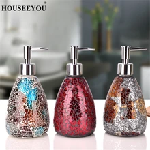 Стеклянная мозаика для кухни, бара, ресторана, отеля, диспенсер для жидкого мыла, стеклянная бутылка для дезинфицирующего средства для рук, шампунь, лосьон, пресс для рук