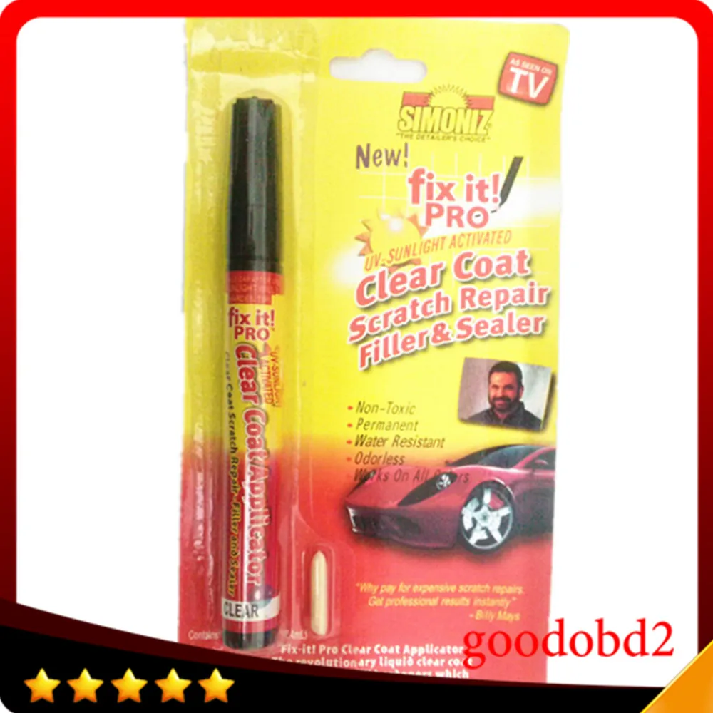 

Fix It Pro Clear Car Scratch Repair Pen Simoniz Clear Coat Applicator Car Scratch Repair Remover Filler Sealer Pen pdr dent tool