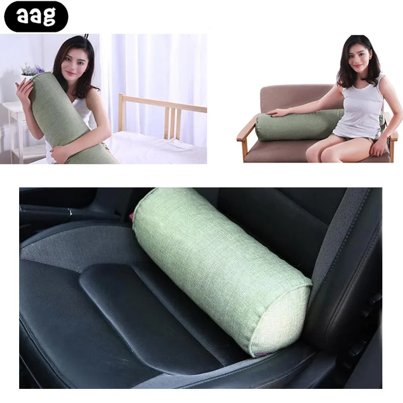 Подушки бойфренда, одноцветная Длинная Подушка для беременных, хлопок, лен, для шеи, подголовник, подушка для тела, кровать, кресло, автомобильное сиденье, спинка, Подушка для сна