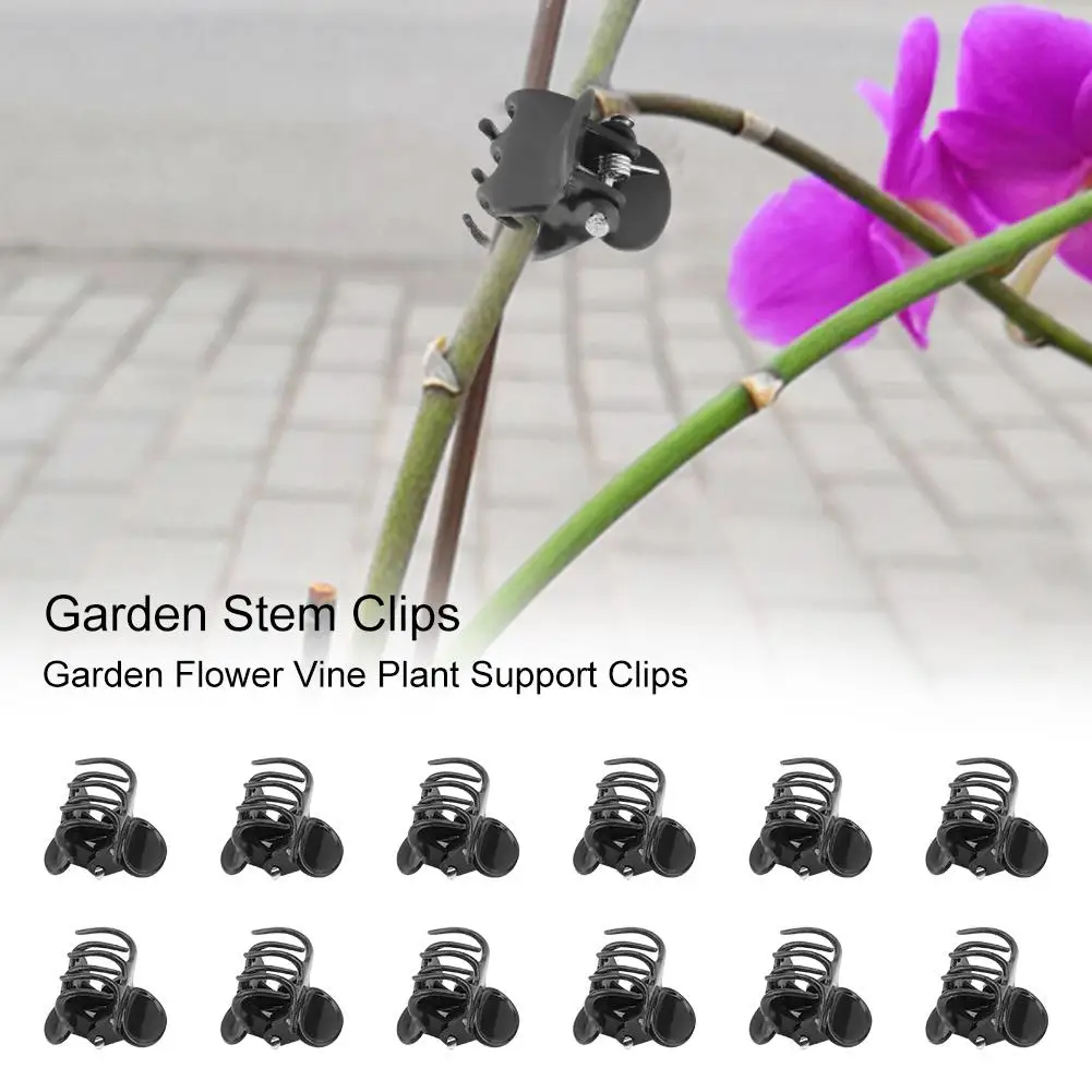 100Pcs Plant Support Clips Garden Clips Flower Orchid Stem Vine Support Clips