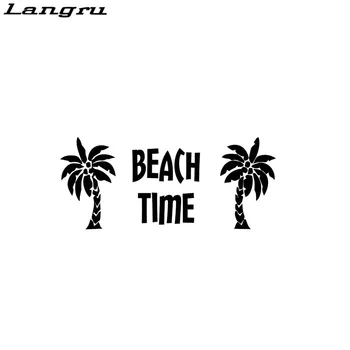 

Langru Beach Time Palm Trees Scenery Vinyl Graphic Decal Car Sticker Car-styling Car Decorative Jdm