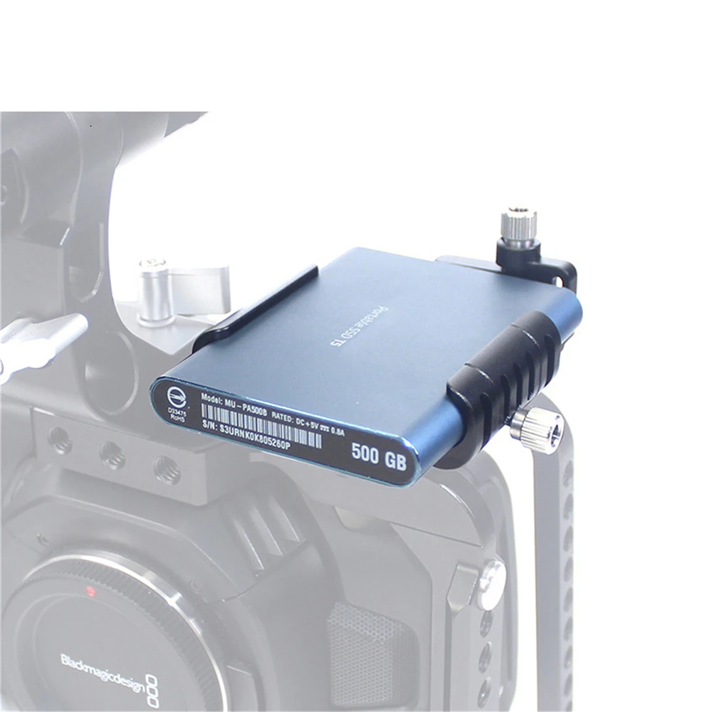  Für Samsung T5 SSD Clamp Fixierung Halterung für Lanparte BMPCC 4K Kamera T5 SSD Clamp Mit USB-C Ka