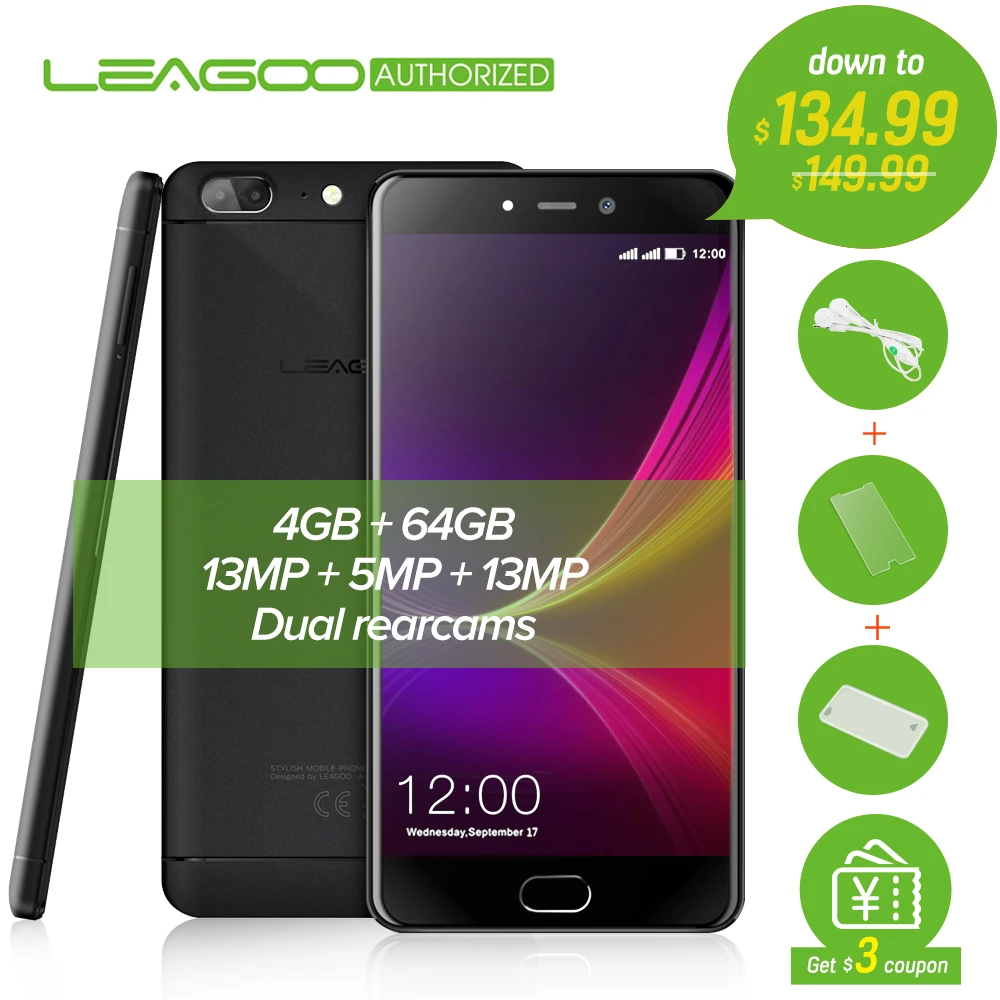 bilder für $20 Geschenk Tasche! Leagoo T5 4G Moblie Telefon 5,5 ''Android 7.0 Smartphone MTK6750T Octa-core 4 GB + 64 GB 13MP Doppelnocken Handy Auftrag bilder für $20 Geschenk Tasche! Leagoo T5 4G Moblie Telefon 5,5 ''Android 7.0 Smartphone MTK6750T Octa-core 4 GB + 64 GB 13MP Doppelnocken Handy Auftrag