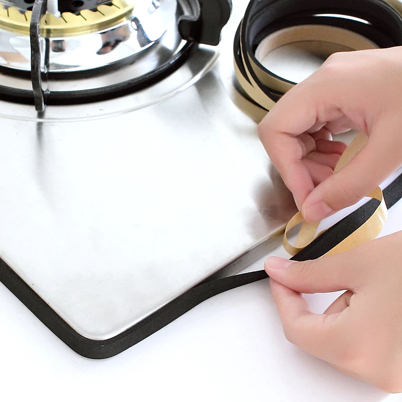 

WHISM Waterproof Dustproof 2M Gas Stove Edge Slit Tape Window Sealing Strip Kitchen Decorative Accessories
