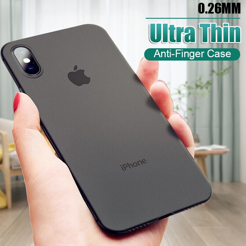 Роскошный ударопрочный Ультратонкий чехол 0 22 мм для IPhone 7 6 6s 8 Plus мягкий X XS Max XR