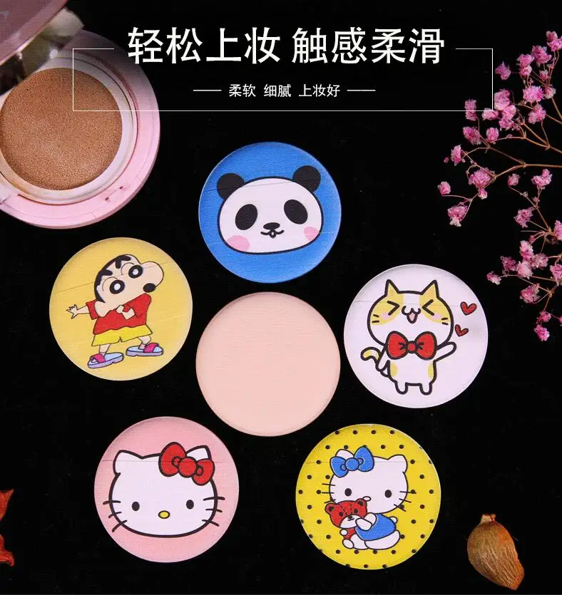 

5pcs 2018 Kawaii Makeup Sponge Beauty Cute Cartoon Hello Kitty Puff Foundation Sponge Cosmetic Makeup Tools Soft Confortable