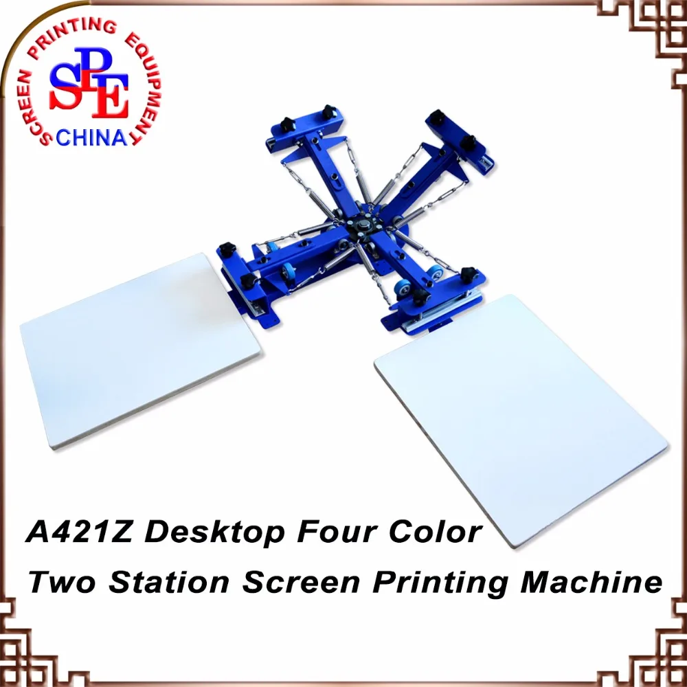 Spe42a четыре Цвет две станции Один колеса рабочего Экран печатная машина