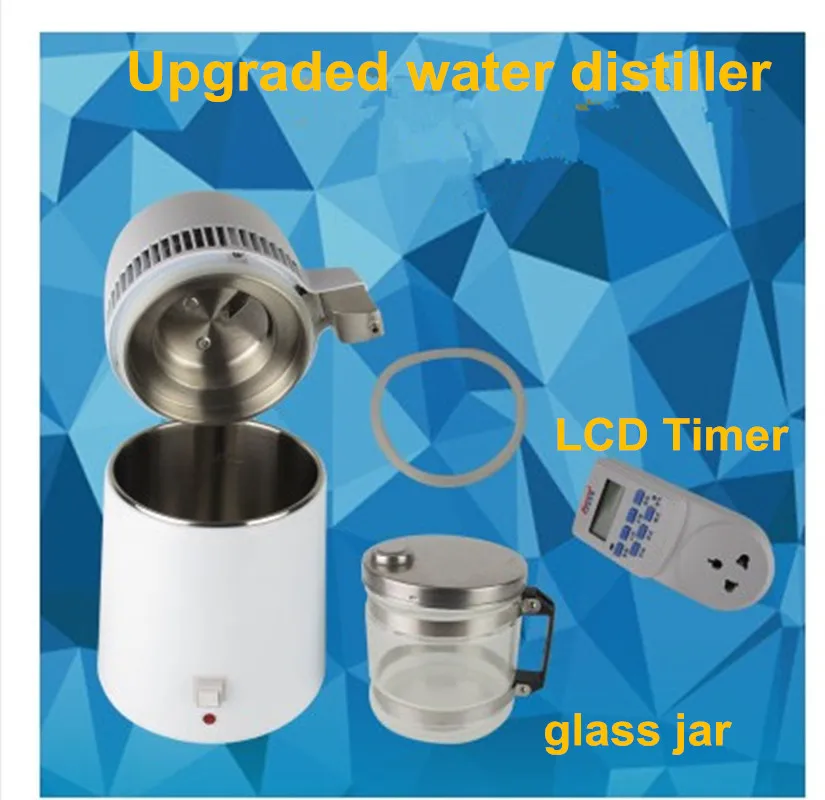 304 stainless steel Distilled water machine with LCD timer, Portable