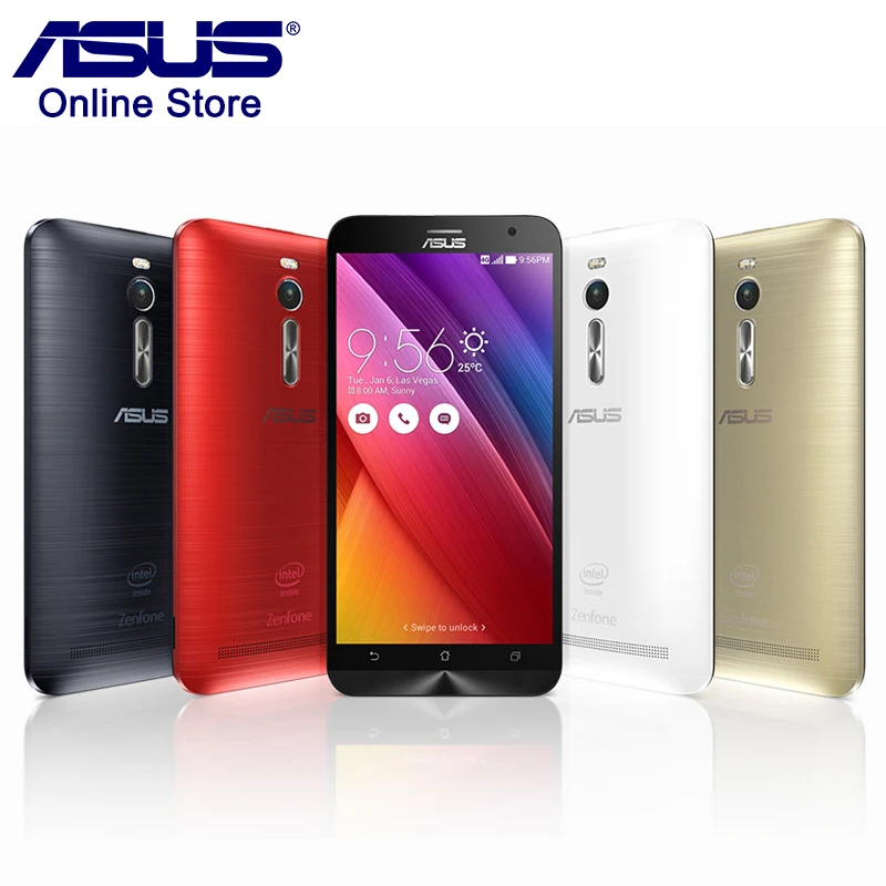 100 Original Asus ZenFone 2 ZE551ML 4GB RAM 32GB ROM Mobile Phone 5 5 Intel Quad