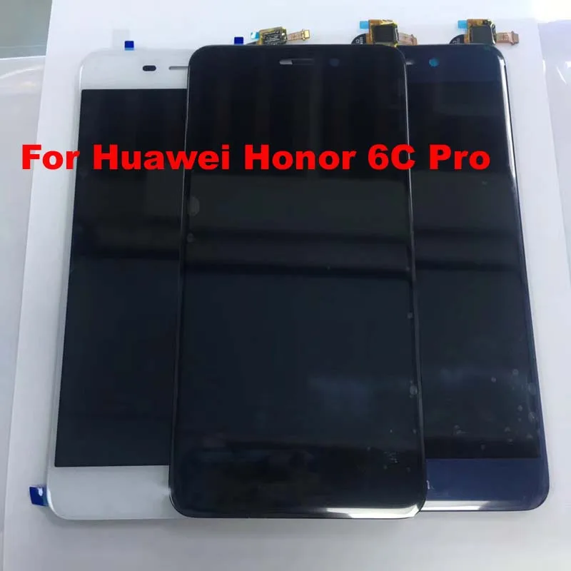 

100% Tested Black/White/Blue 5.2 inch NEW For Huawei Honor 6C Pro Full LCD Display + Touch Screen Digitizer Assembly Replacement