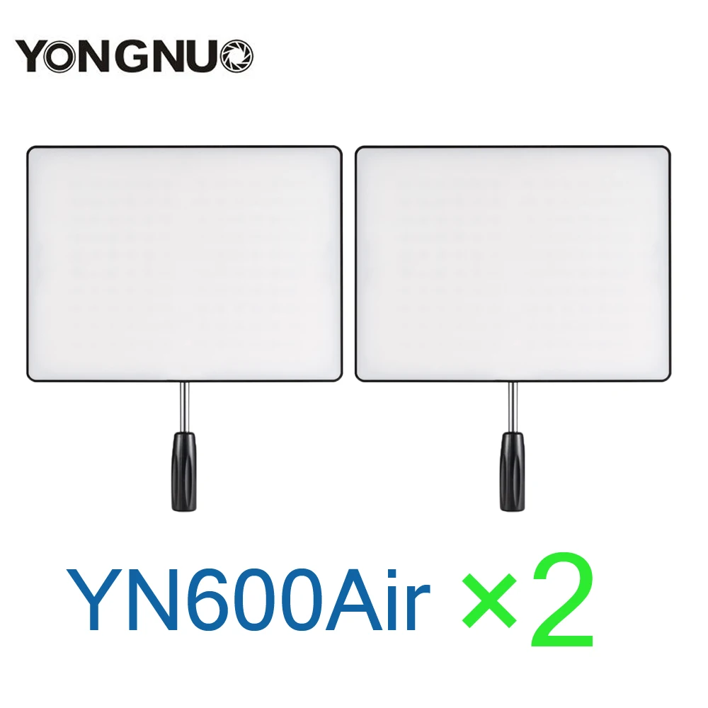 2 шт. YONGNUO YN-600 Air YN600 ультра тонкий светодиодный светильник для камеры и