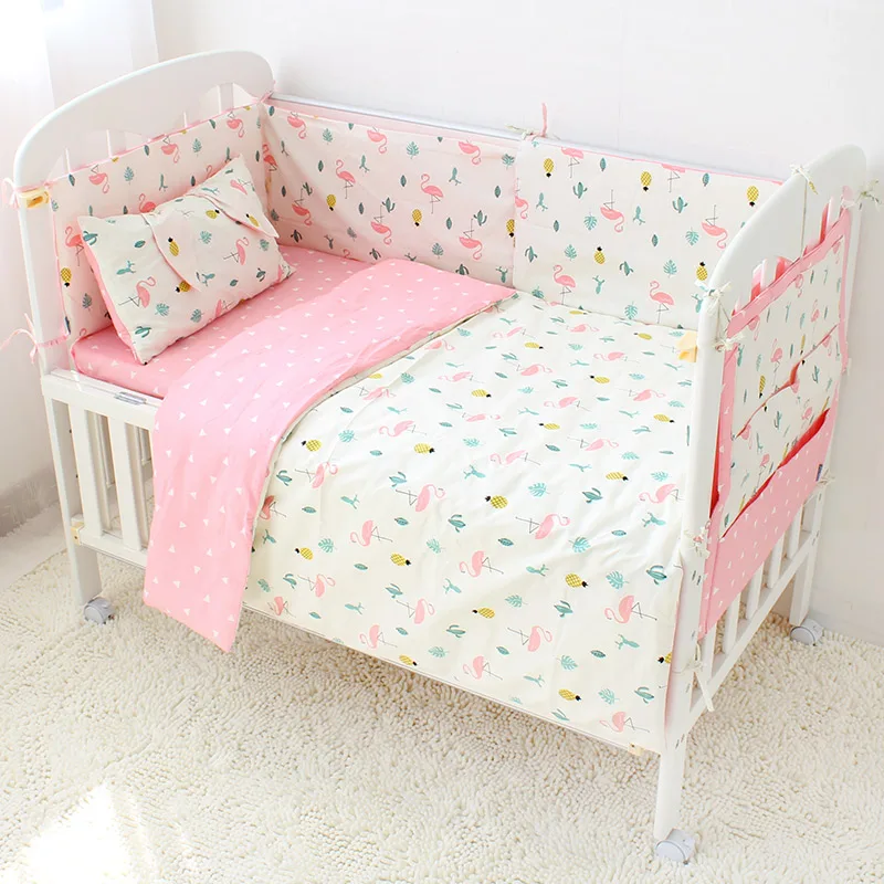 flamingo cot bedding