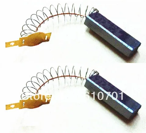 2 шт. пружина и провода 6,3x11x32 мм электродвигатель угольные щетки Электроинструмент 15/6" x7/16" x 1,2" для пылесборника LF1