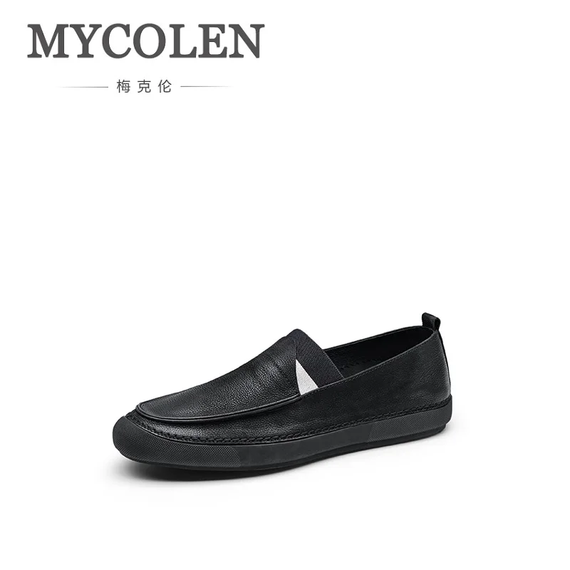 

MYCOLEN New Fashion Men Shoes Soft Leather Shoes Casual Slip On Moccasins Men Loafers Hight Quality Flats Shoes Kar Botu