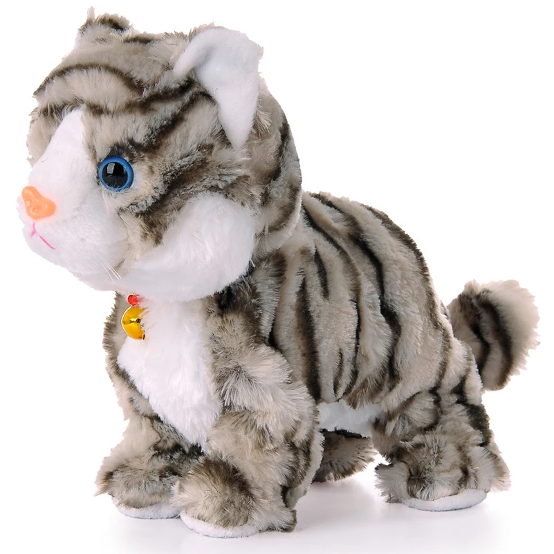 Animais de Estimação Controle de Som Gato de Pelúcia Brinquedos do Bebê para Crianças Eletrônicos Macios Robô Gatos Elétrico Bonito Brinquedos Interativos pé 2 Computers & Electronics