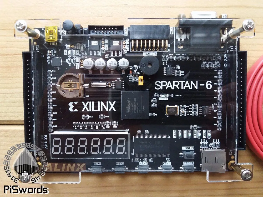 Xilinx spartan 6 FPGA development board XC6SLX9 w/ 256Mb SDRAM