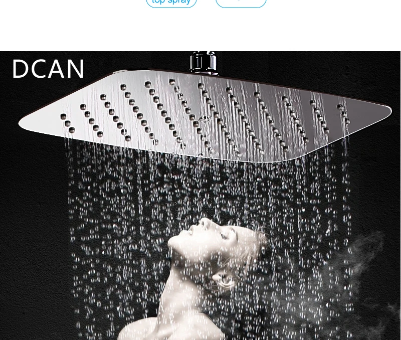 Bathroom Luxury Rain Mixer Shower Combo Set Wall Mounted Rainfall Shower Head System Chrome Exposed Shower faucet Mixer Tap Set (9)