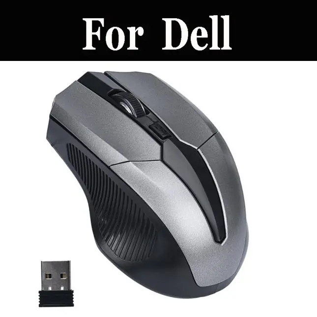 Мини Беспроводной мышь USB оптическая Батарея мышей + приемник для ноутбука Dell 15R