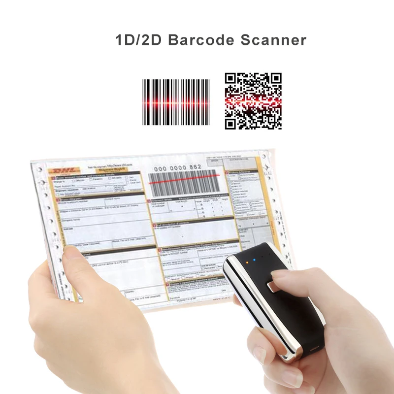 Bluetooth 1D сканера штриховых кодов Портативный Беспроводной 2D лазер/CCD линии кодов для POS/Android/IOS/ imac/Ipad/Windows Bluetooth4.0