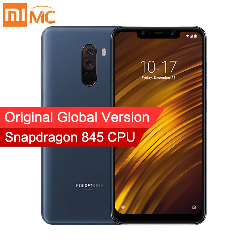

Free Tax! Global Version Xiaomi POCOPHONE F1 6GB 128GB Snapdragon 845 6.18" Screen LiquidCool 20MP Front Camera Quick Charge 3.0
