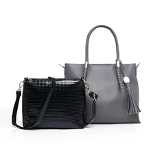 Vintage fashion all-match handbag High quality PU leather casual large capacity women’s bag tassel shoulder bags bolsa feminina
