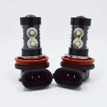 2x H8 H11 10SMD 7500K светодиодный противотуманный фонарь для автомобиля противотуманная фара светодиодный drl дневные ходовые огни DRL 12V белый 7500K