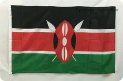 Бендера ya флаг Кении в Кении баннер 3ft x 5ft подвесной флаг из полиэстера флаг Кении баннер наружный внутренний 150x90 см большой флаг