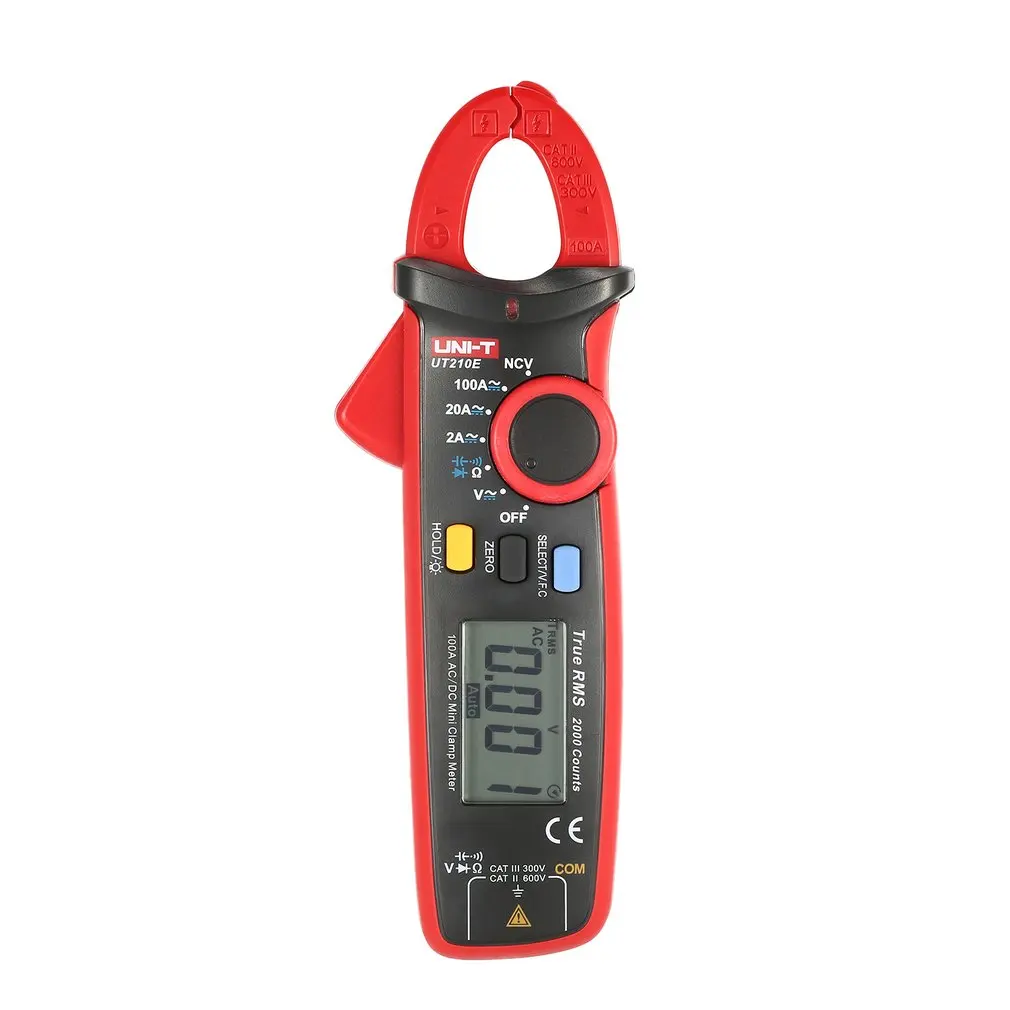 

UNI-T Mini True RMS Digital Handheld Clamp Multimeter Volmeter Auto Range DC/AC Voltage Temperature NCV UT210C 210D 210E