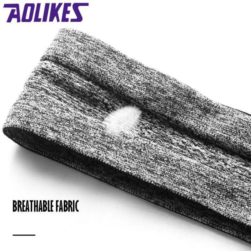 AOLIKES Sweatband быстрая сушка волос полосы пот поглощающие Бег Йога тренажерный зал головная эластичная повязка Спортивная безопасность Пот Повязки